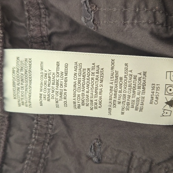 🤍 Calvin Klein Performance Poplin Capri Cargo Pants Women’s XS 100% Cotton - Picture 5 of 17